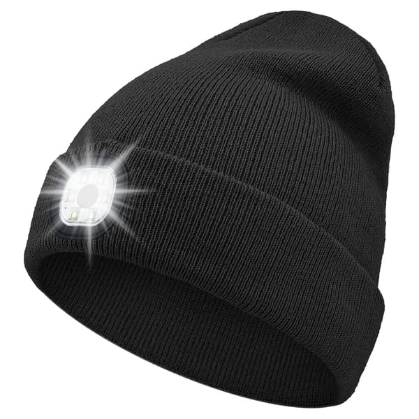 LED-mössa med  En lampa Black Black