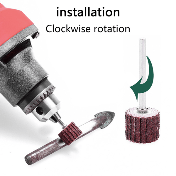 Flapslibeskiver med 10 mm dorn 240#