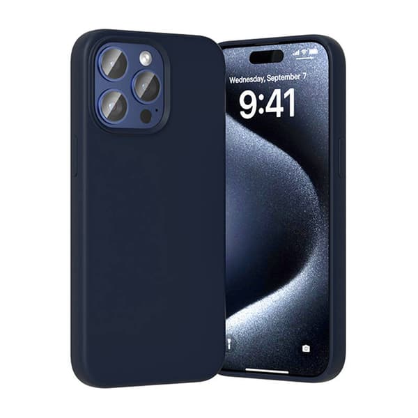 Vention KUFL0-40 Silikone Cover til iPhone 15 Pro Max (blå)