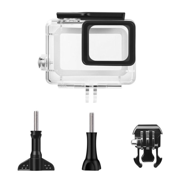 GoPro Hero 5/6/7/2018 Sort vandtæt etui / cover Gennemsigtigt