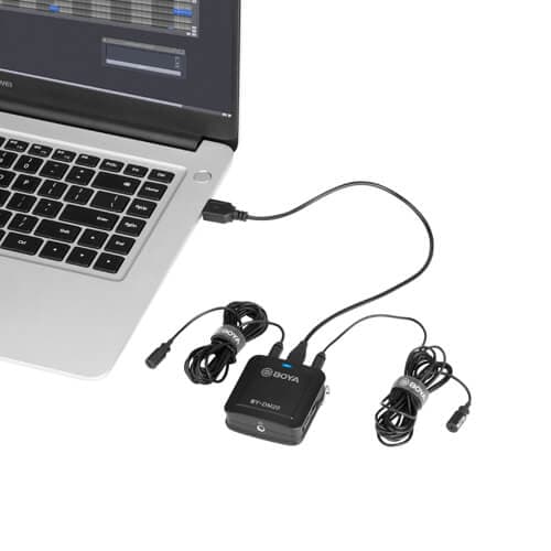 Mikrofon Lavalier x2 BY-DM20 2-Kanals USB-C/Lightning 2m