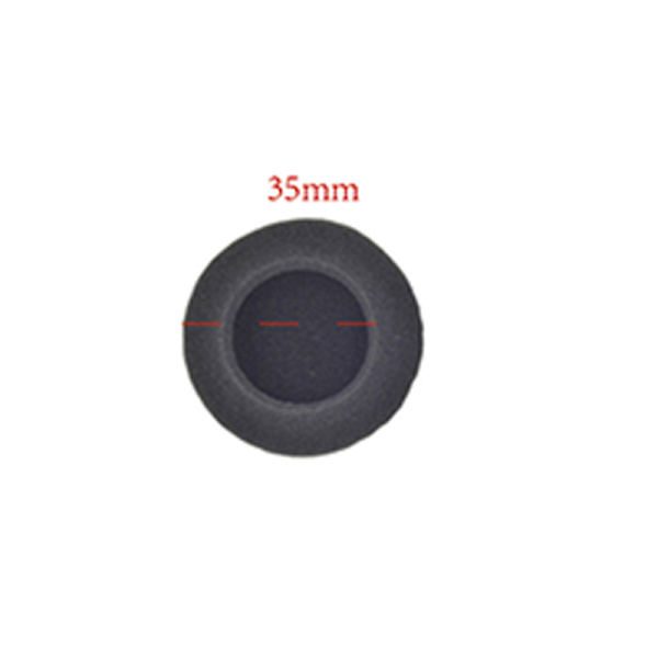 5 par öronkuddar för in-ear hörlurar Svart 35mm