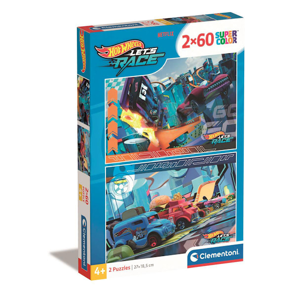 Palapeli 2x60 Pcs Hotwheels