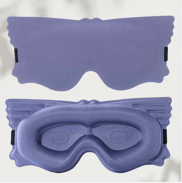 3D-konturerad sömnmask - Ultimat ljusblockering LightPurple LightPurple