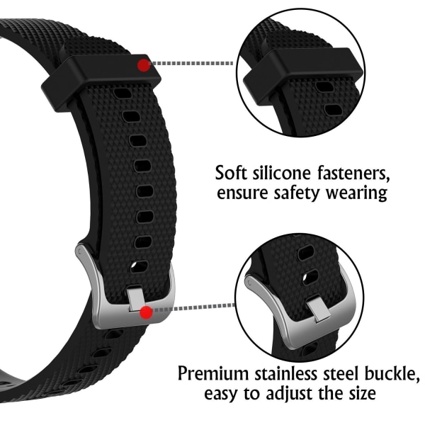 INF Garmin VivoActive 4S armband silikon Svart