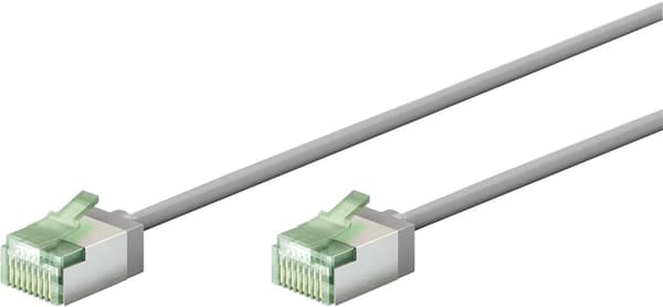 Ultraflexibel patchkabel CAT 8.1, slim, U/FTP, grå