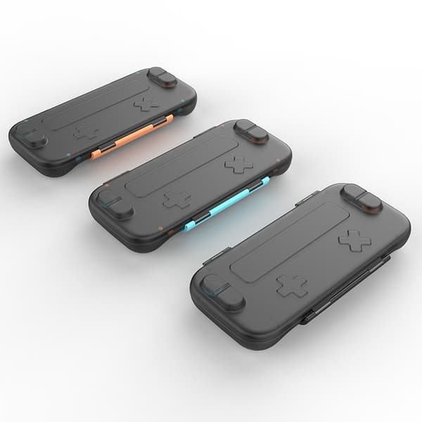 Cross Button Nintendo Switch 2 Skyddsfodral - Svart ABS Kristallskal