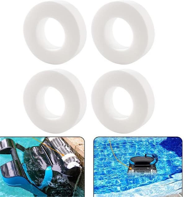4-pack ersättningsskrubberhjul för Dolphin Pool Cleaners