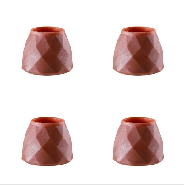 Möbelfötter i Silikon, 4-pack coffee coffee