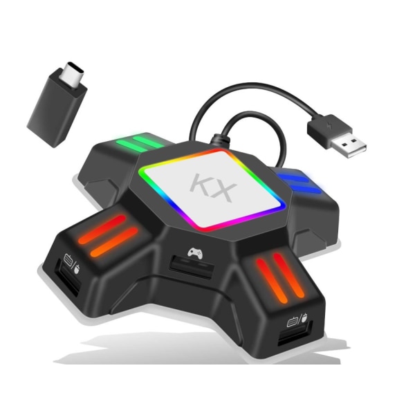 Adapter til mus og tastatur til Switch, Xbox One, PS3/4