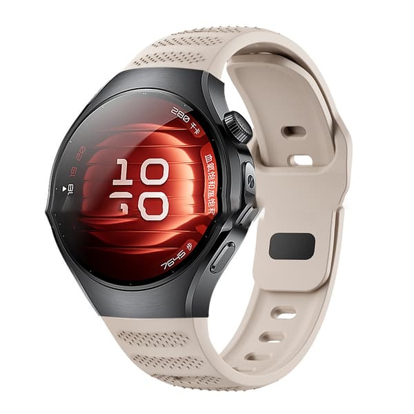 Silikoniranneke Huawei WATCH 5 (46mm) -kelloon, harmaa