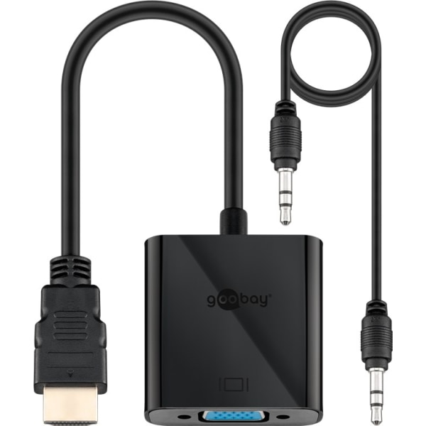 HDMI™/VGA-adapter, förnicklad