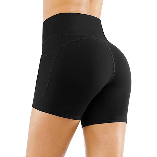 Kompressioshortsit - Täydelliset joogaan ja treenaamiseen Musta XL