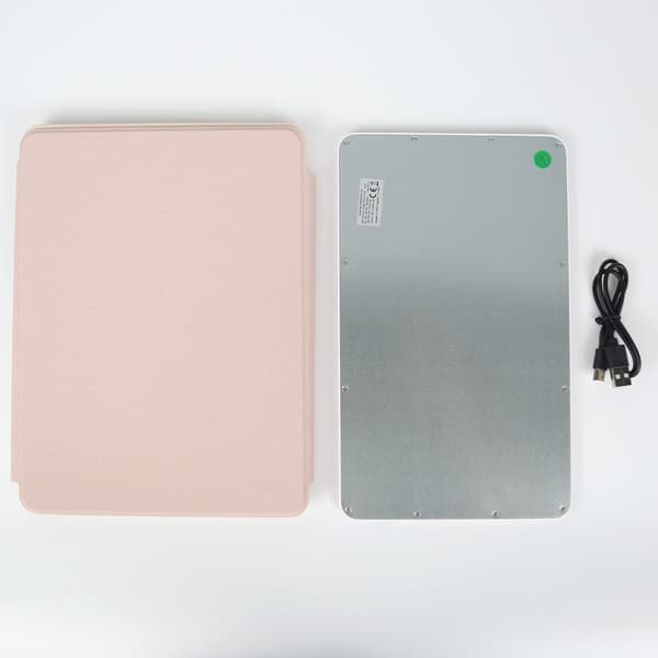 360° Roterande Bluetooth Tangentbordsfodral Kompatibelt med iPad 5/6 (2017/2018) 9.7" - Rosa