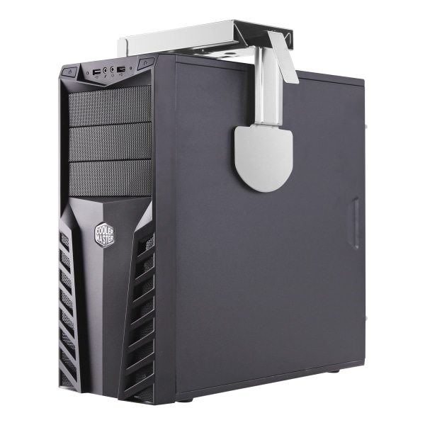 Computer holder for mounting under the table/on wall, silver