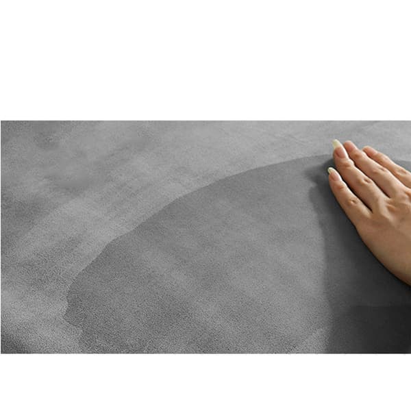 Självhäftande mockatygslapp Grey L Grey L