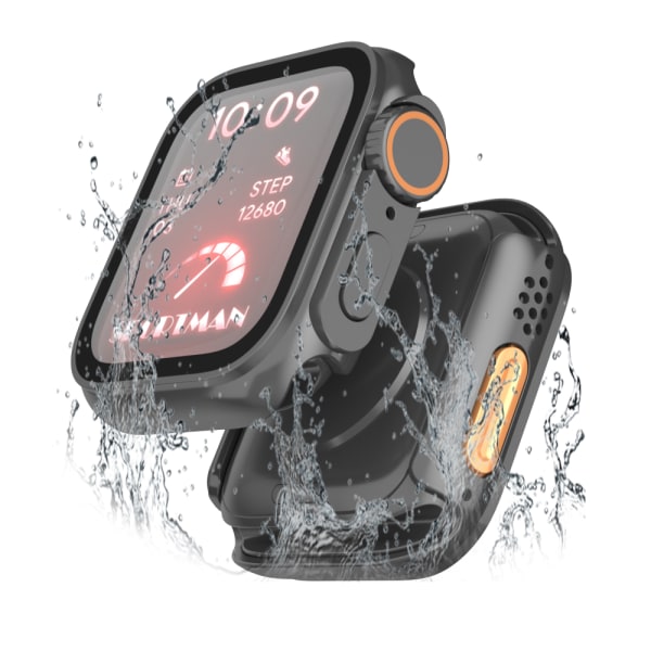 Vandtæt etui til Apple Watch 44 mm Sort
