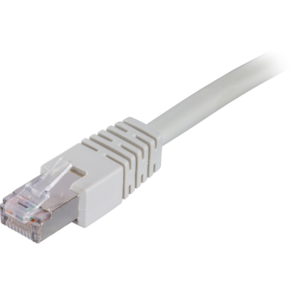 F/UTP Cat6 patch cable, LSZH, 10m, grey