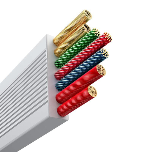 Snabbladdningskabel 3in1 Baseus Free2Draw USB-C till USB-C/Lightning/Micro 100W, 1,1m (vit)