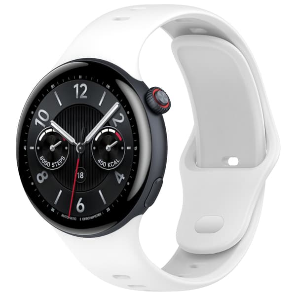 Stilfuld silikonerem til Vivo Watch 5 White White