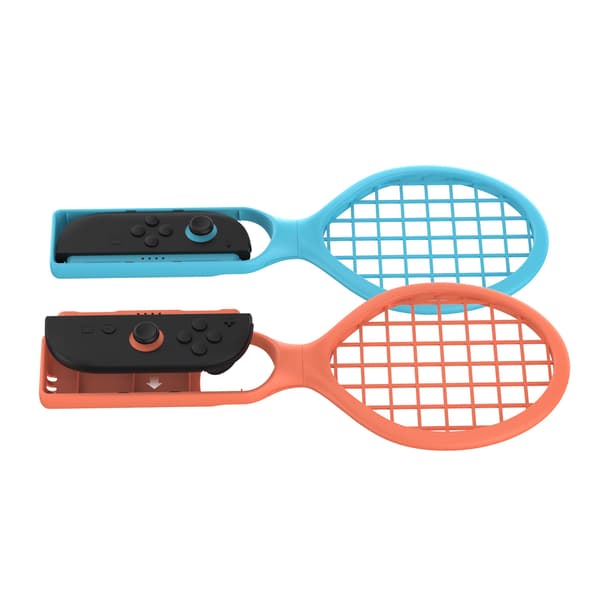 Forbedr dit spil: SWITCH 2 tennis ketsjer sæt - blå & orange