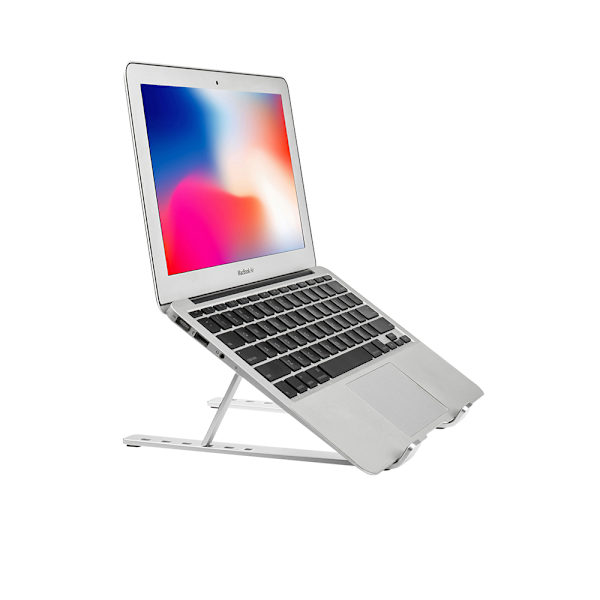 Vikbart Laptopställ X-format Aluminium Silver