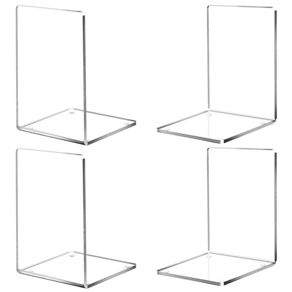 Bogstøtte Akryl 4-pak Transparent Transparent