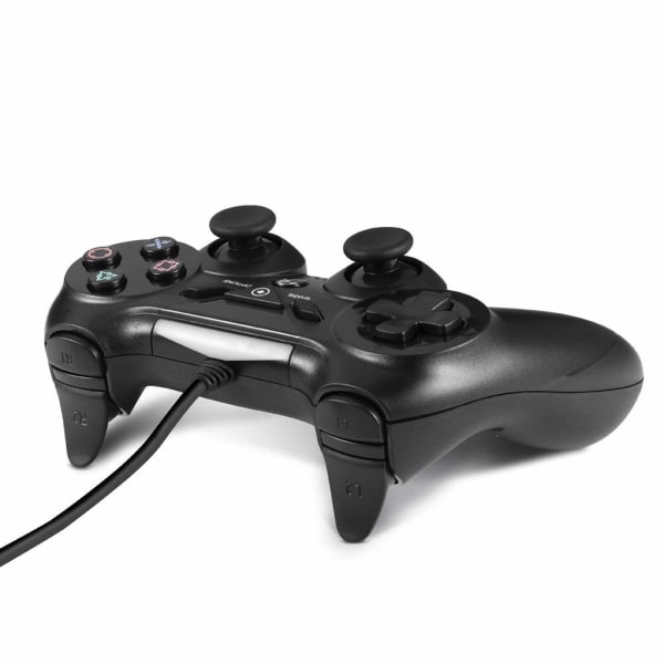 Handkontroll till Playstation 4 - trådad PS4 kontroll (svart)