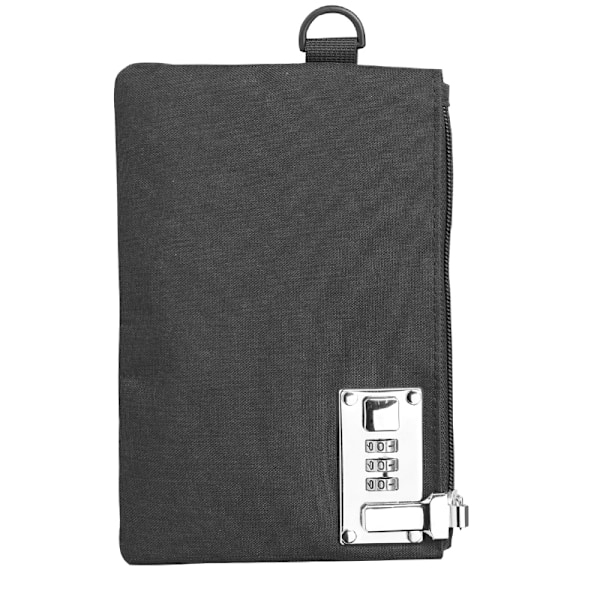 Oxford Cloth Security Wallet med lösenordslås Svart