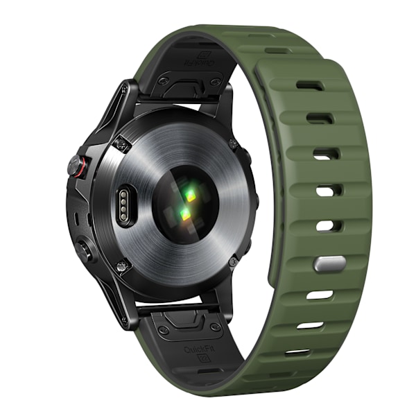 Garmin N54 Norman magnetisk urrem Sort + Grøn 26 mm