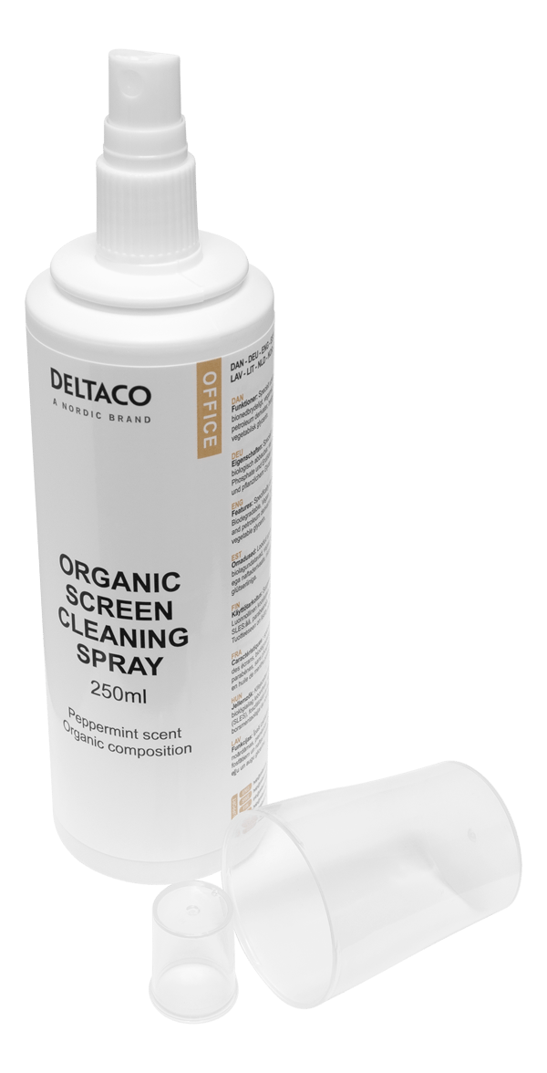 Organic cleaning liquid for screens, 250ml