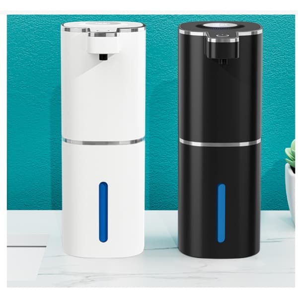 Sort berøringsfri sæbedispenser – USB genopladelig 400 ml, 0,3 s sensor, 1200 mAh batteri