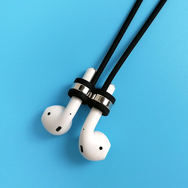 Magnetisk Anti-Förlorad Rem för AirPods Svart