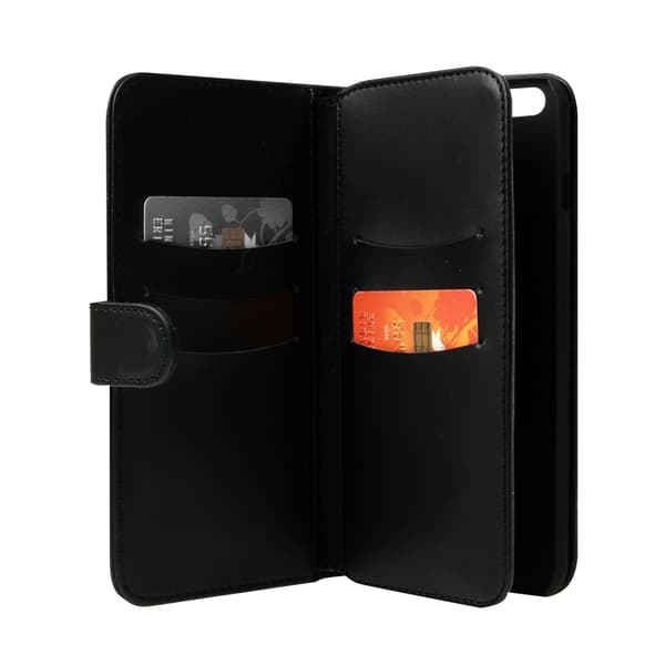 Wallet iPhone 6 Plus 7 Kortrum Sort