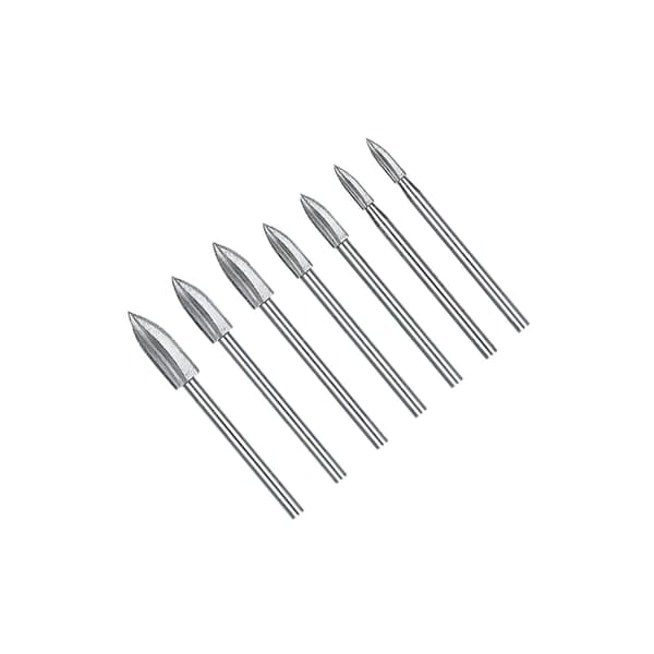 Graveringsborsæt - 6 mm skaft (sæt med 7)