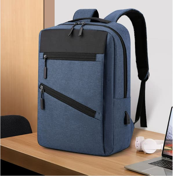 Stor Kapacitet Multi-Funktionel Multi-Delt Laptop Taske Blue Blue