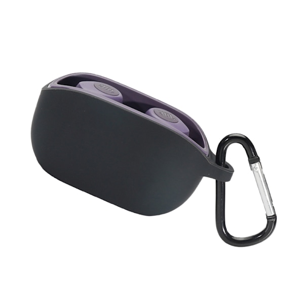 JBL Wave 100TWS Fodral med Karabinhake - Mjukt Skyddsfodral i Silikon Svart
