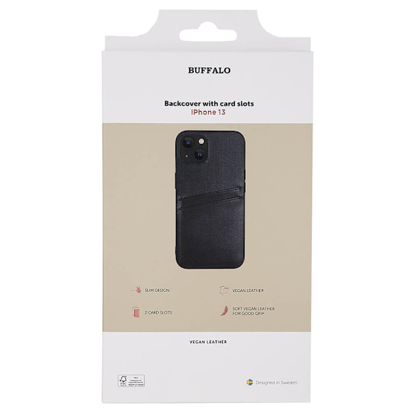 Mobilskal PU Svart - iPhone 13