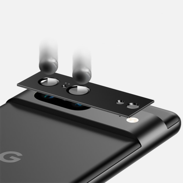 Naarmuuntumaton kameran linssisuoja Google Pixel 8:lle Hopea