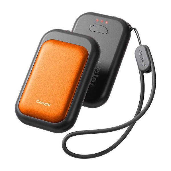 Ocoopa UT4 Young 2x2500 mAh handvärmare, USB-C, svart och orange