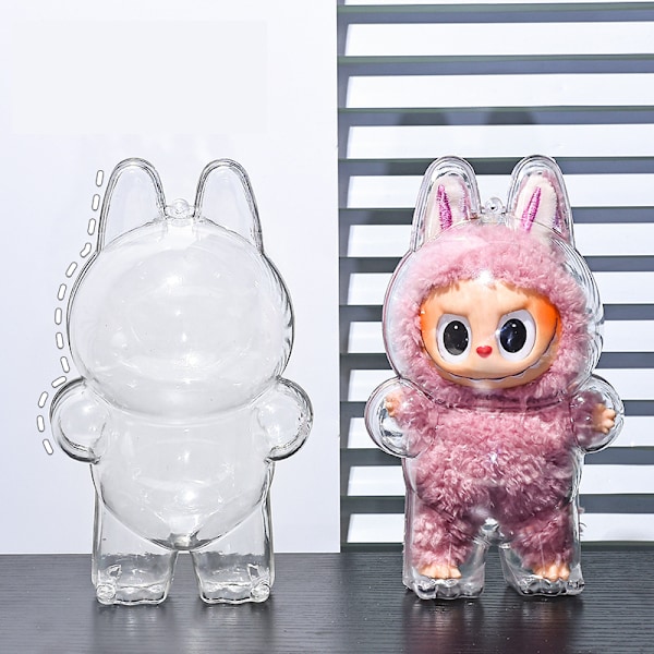 Klart skyddsfodral för LABUBU Generation 1-figurer