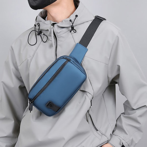 Tyylikäs ja käytännöllinen Crossbody laukku Sininen