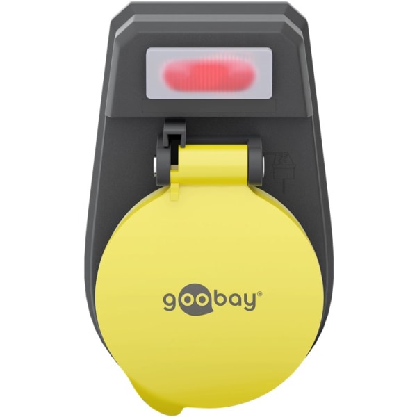 Goobay Adapter för uttag med brytare, stänkskydd