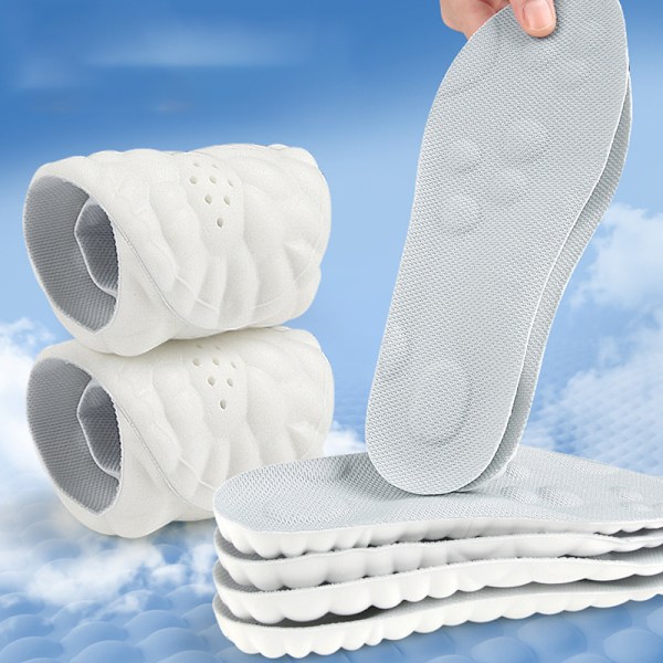 4D Memory Foam PU Indlægssåler for Øget Komfort XXL
