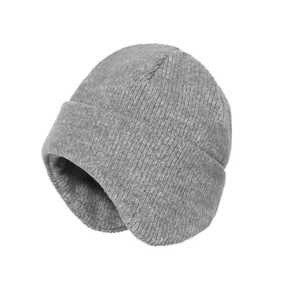 Varm Vintermössa med Öronskydd Grey Grey