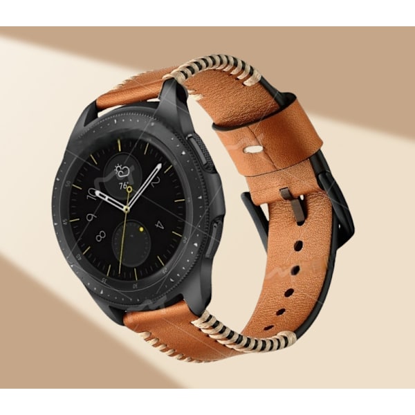 Elegant brun læderrem til Galaxy Watch 5/5 Pro