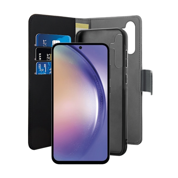Samsung Galaxy A55 wallet, detachable, black