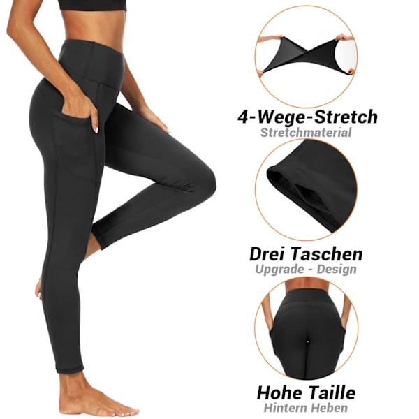 Leggingsit - Thermal Inner Fleece Vuorattu Musta XL