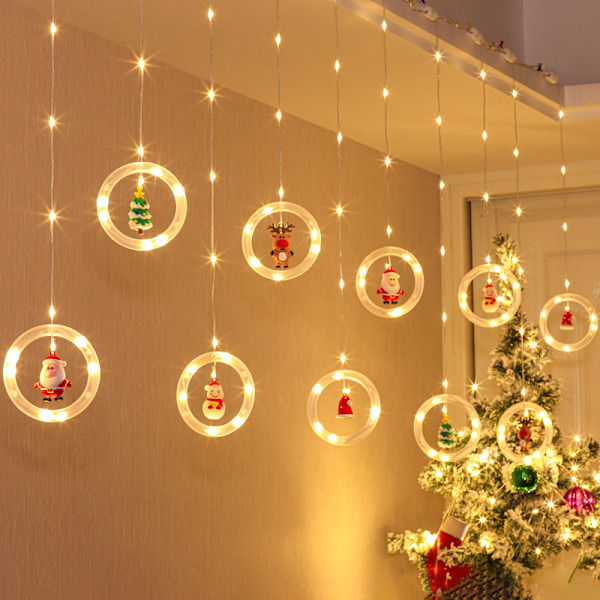 Ring LED-lampor för jul, bröllop, fester och heminredning Önskering 125 lampor Varmvita lampor