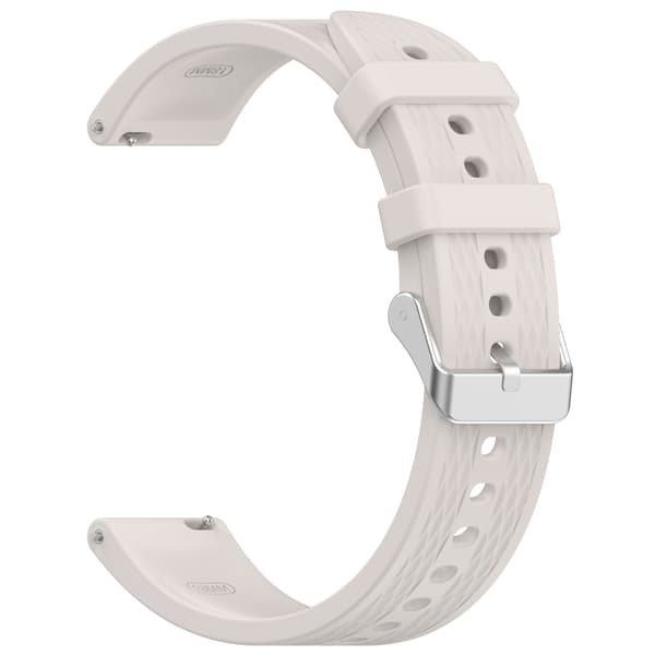 Stilfuld silikonerem til OPPO Watch X2 Mini (18mm) White White